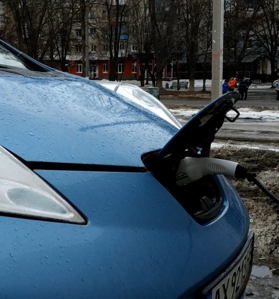 Lozoviy sluzhba leaf taksi na elektromobiliakh