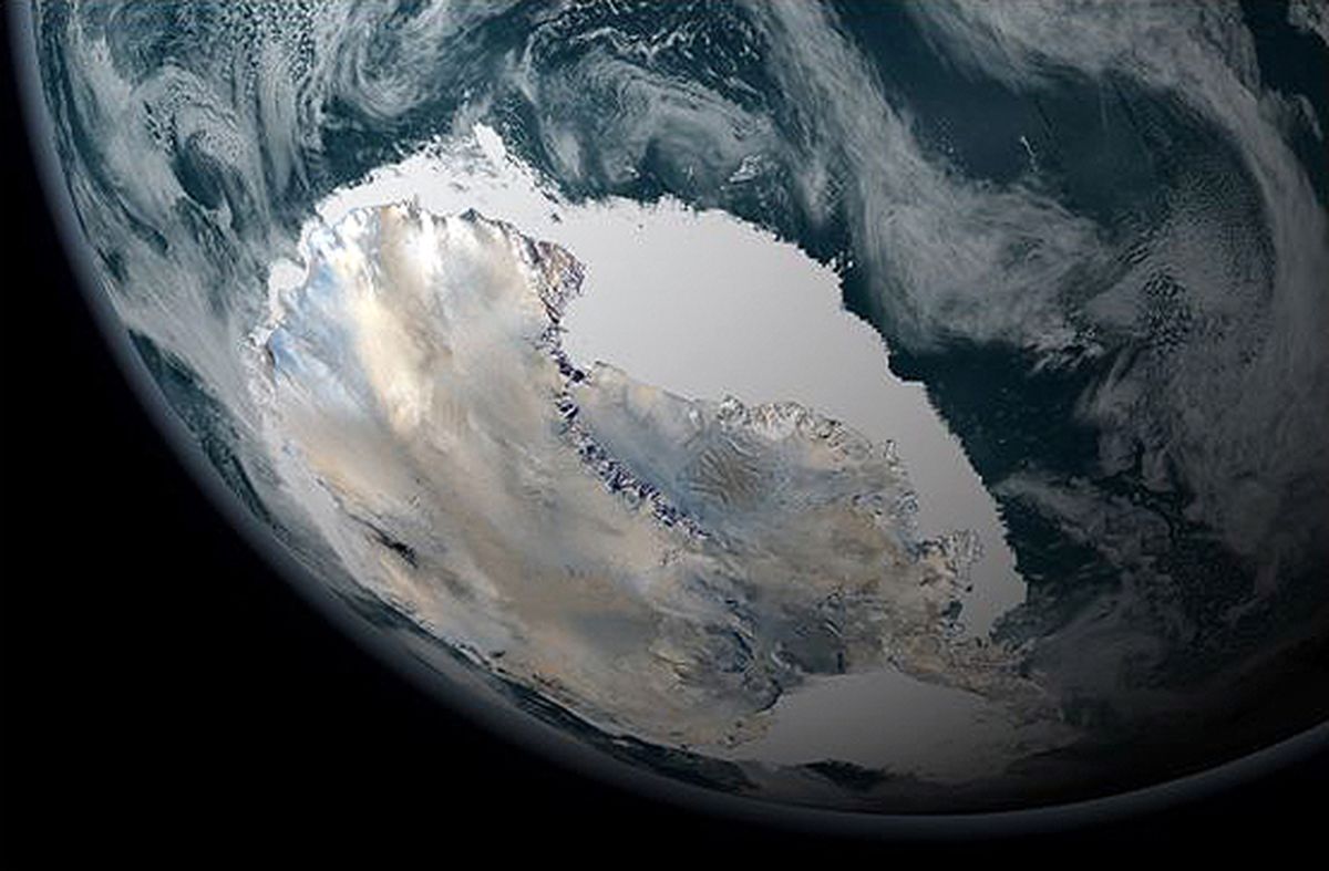 antarktida iz kosmosa