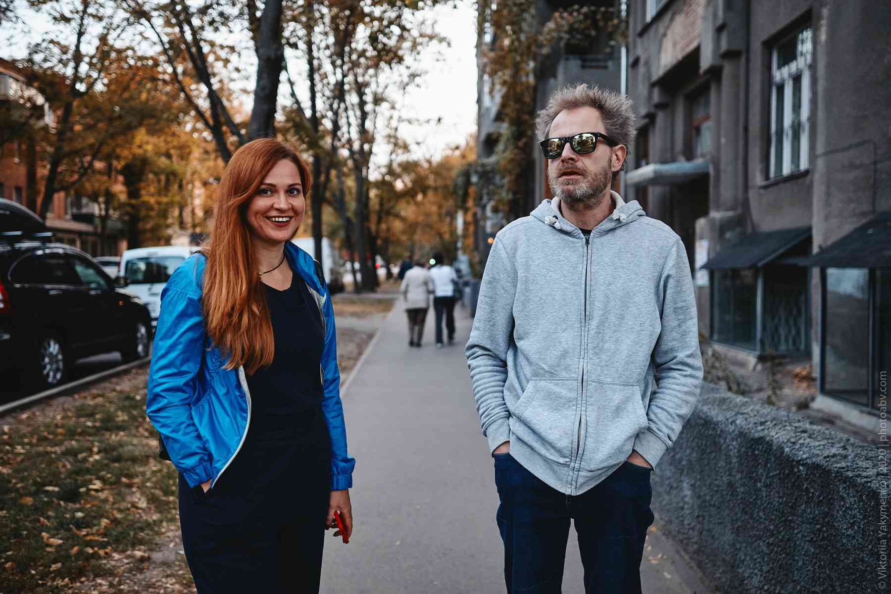 Журналістка Тетяна Леонова та Bandy Sholtes. Харків